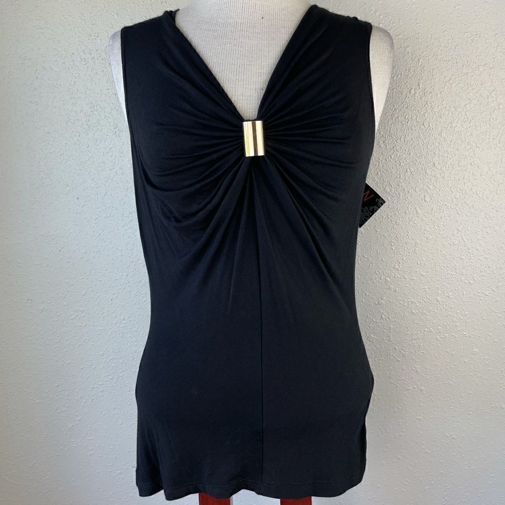 NWT JW Styles Black Tank Top Size M EUC
